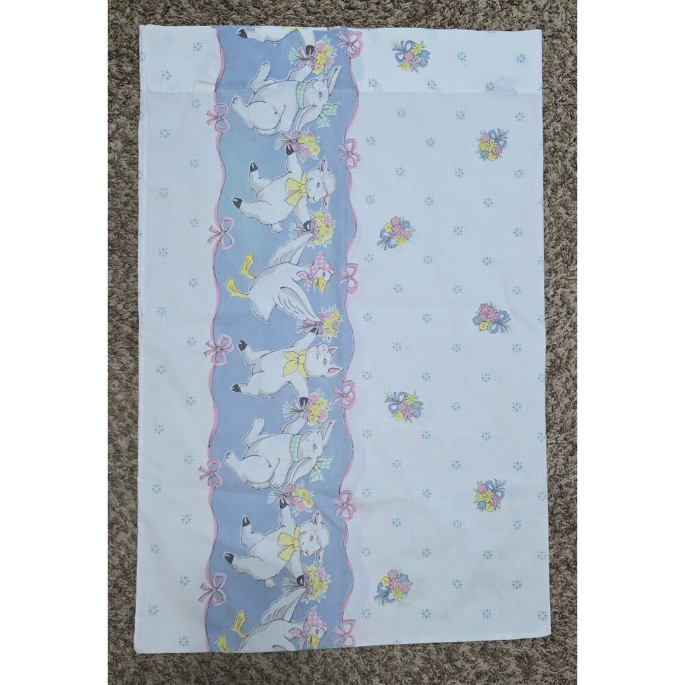 Vintage Fieldcrest‎ Farm Animals Standard Pillow Case 1980s